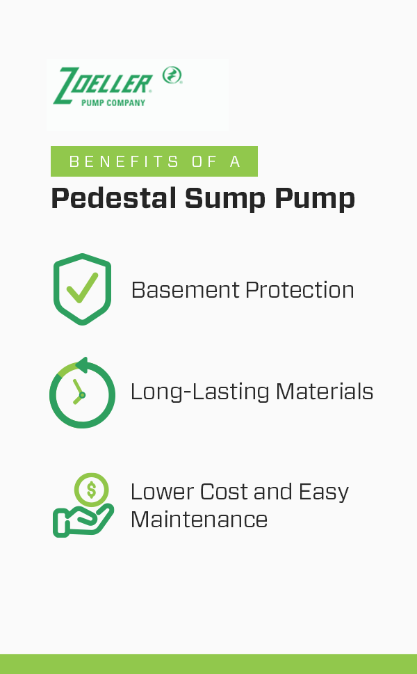 benefits of a pedestal sump pump