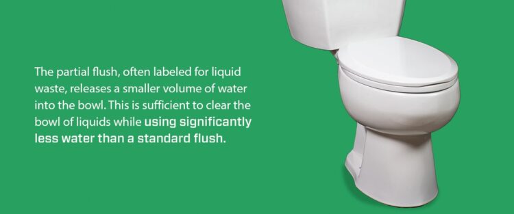 partial flush toilets