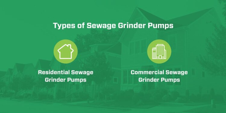 types of sewage grinder pumps