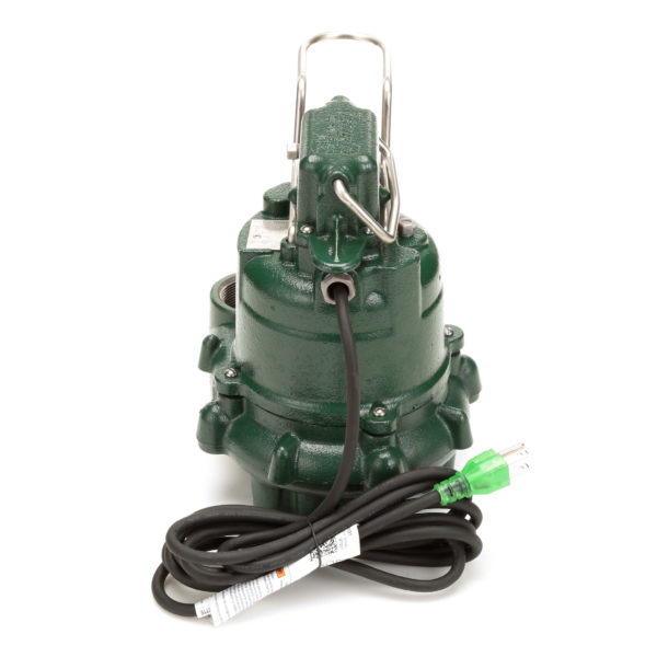 M63 Sump Pump with LED Plug, Cast Iron Base and Impeller